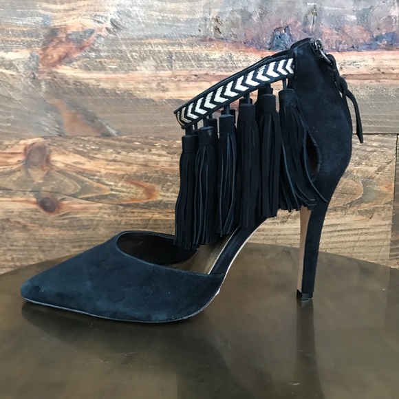 Cynthia Vincent - Ankle Fringe Pump - Picture 2 of 7
